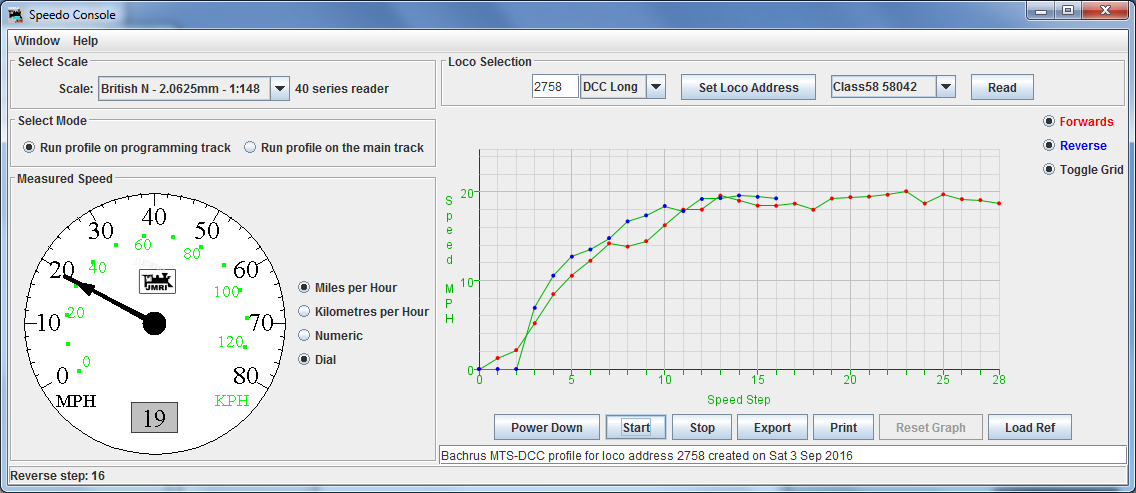 Speedo in DecoderPro